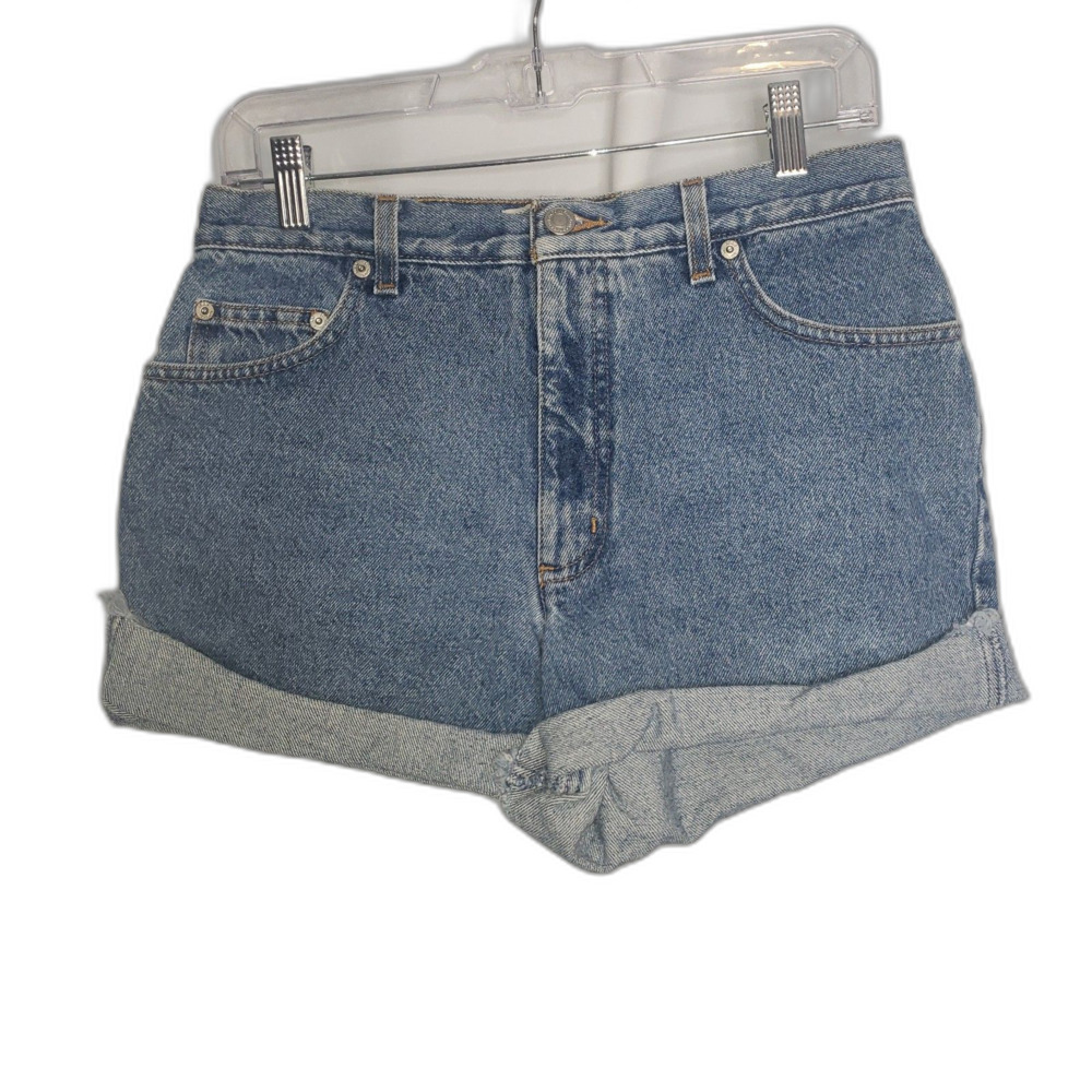 Vintage 90's Y2K LONDON JEAN Denim Rolled Hem Jeans Shorts Womens Size 8